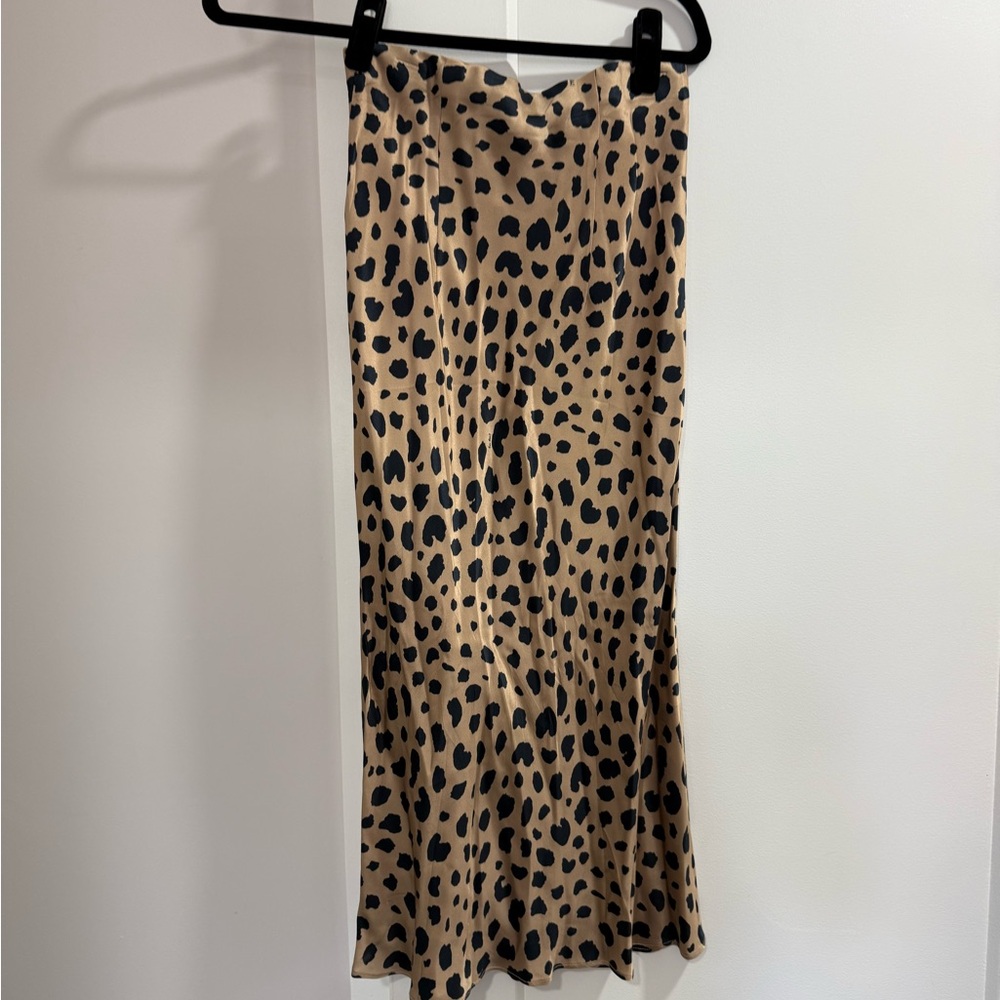 Realisation Par Tan and Black Leopard Pencil Skirt